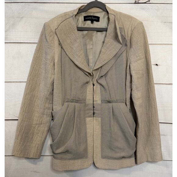 Nanette Lepore Size 6 Stylish Blazer Khaki Chic - Picture 1 of 7